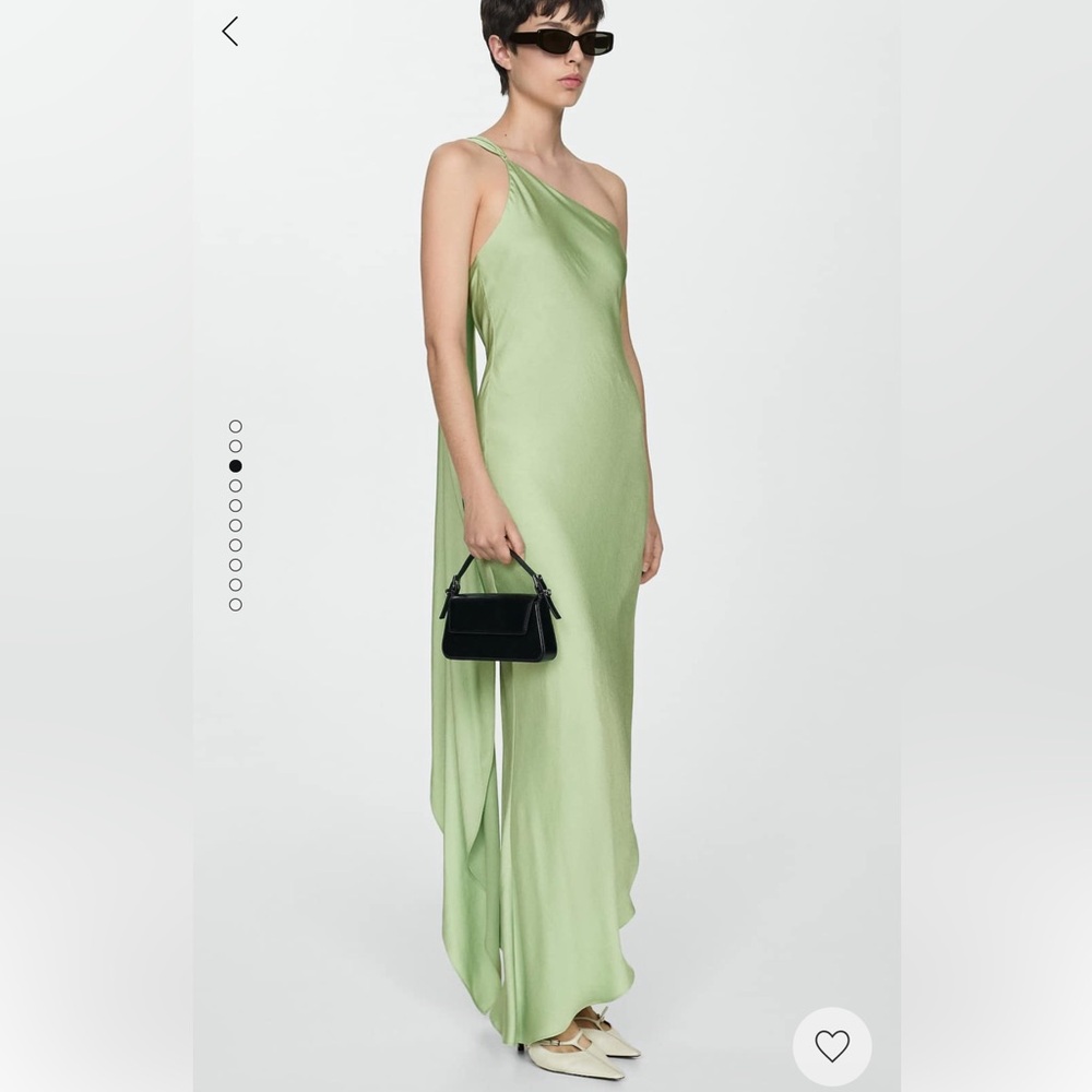 Mango Asymmetrical Dress with Straps